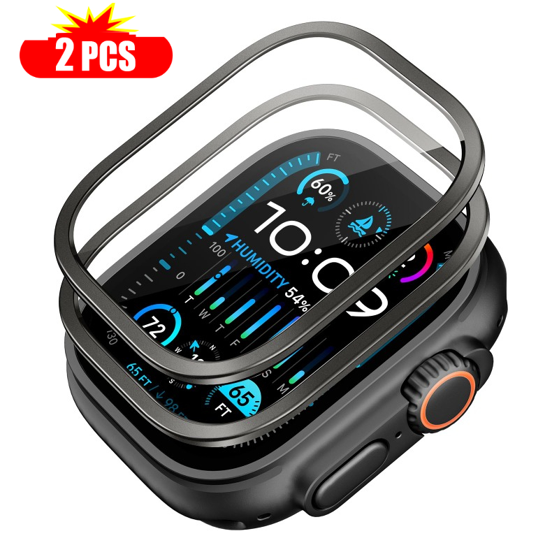 Smartwatch Watch Accessories For Women - 2 uds vidrio templado para Apple
