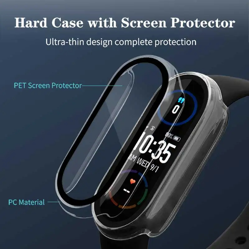 Vidrio templado + funda de PC  - Smartwatch Watch Accessories For Women reseña y precio