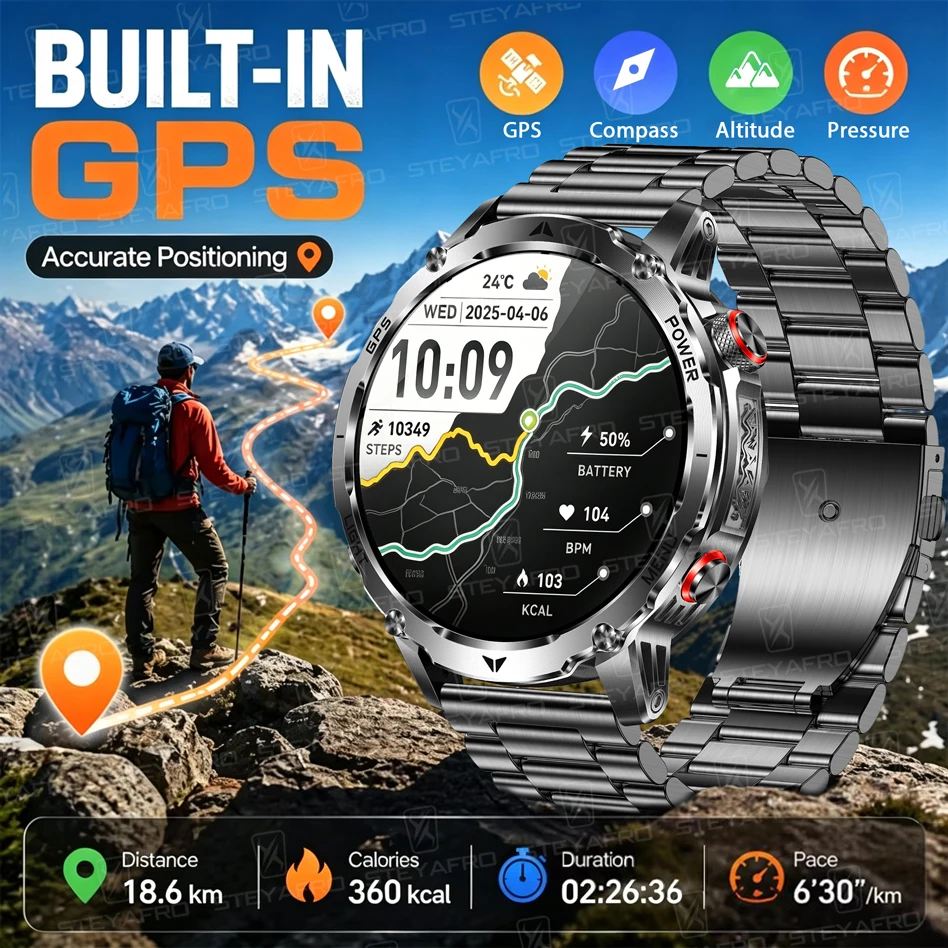 Reloj Inteligente Militar para - Smartwatch M Active reseña y precio