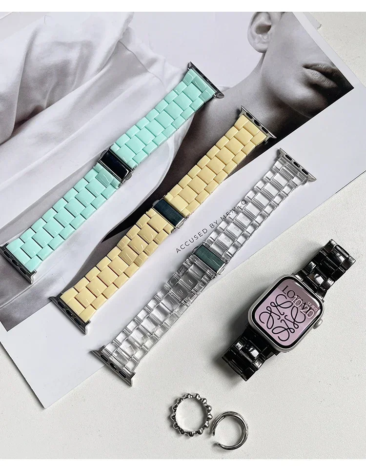 Correa de reloj + funda + vidr - Smartwatch Watch Accessories For Women reseña y precio