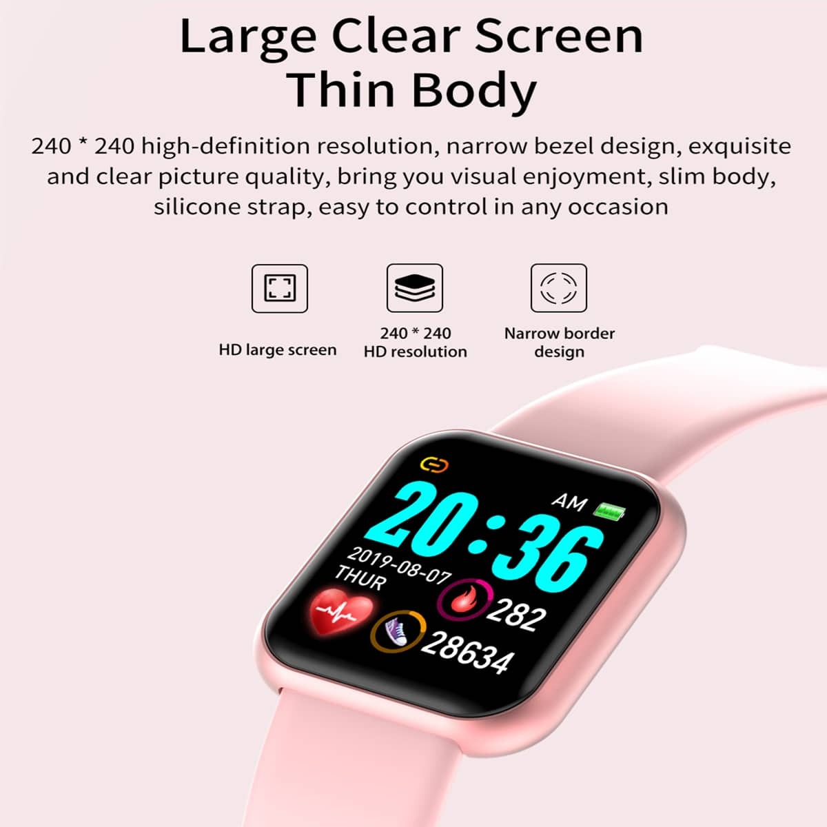 Reloj inteligente Y68 D20 para - Smartwatch Touch reseña y precio