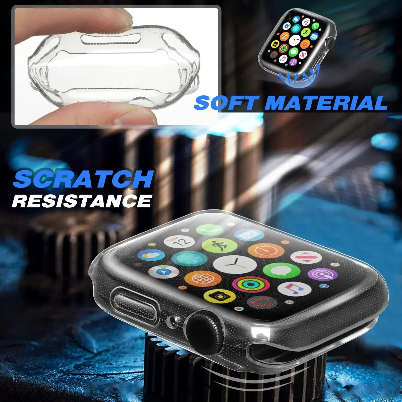 Funda para Apple Watch Case 44 - Smartwatch Watch Accessories For Women reseña y precio