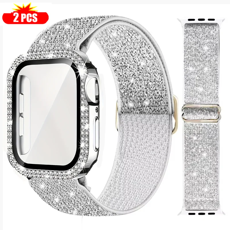 Correa + funda para Apple Watc - Smartwatch Watch Accessories For Women reseña y precio