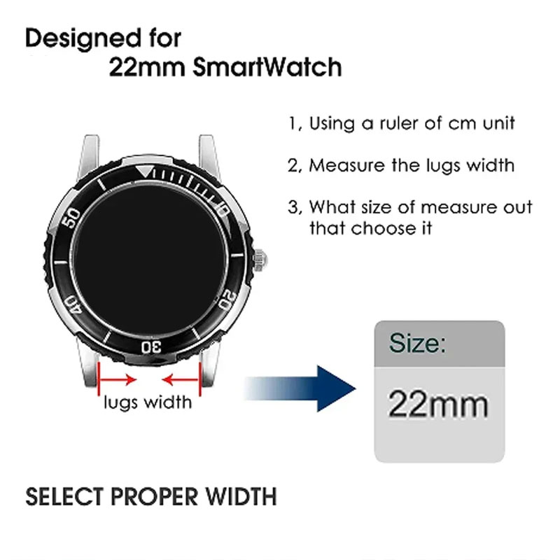 Correa oceánica de 22mm para r - Smartwatch X2 reseña y precio
