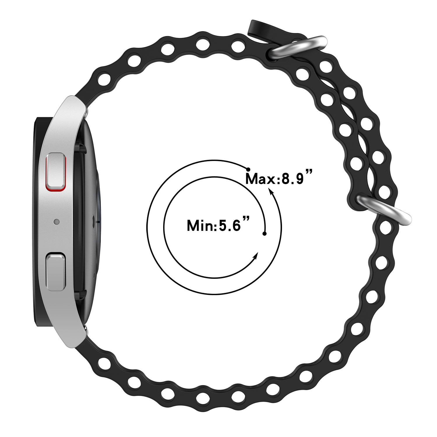 Correa oceánica de 22mm para r - Smartwatch X2 reseña y precio